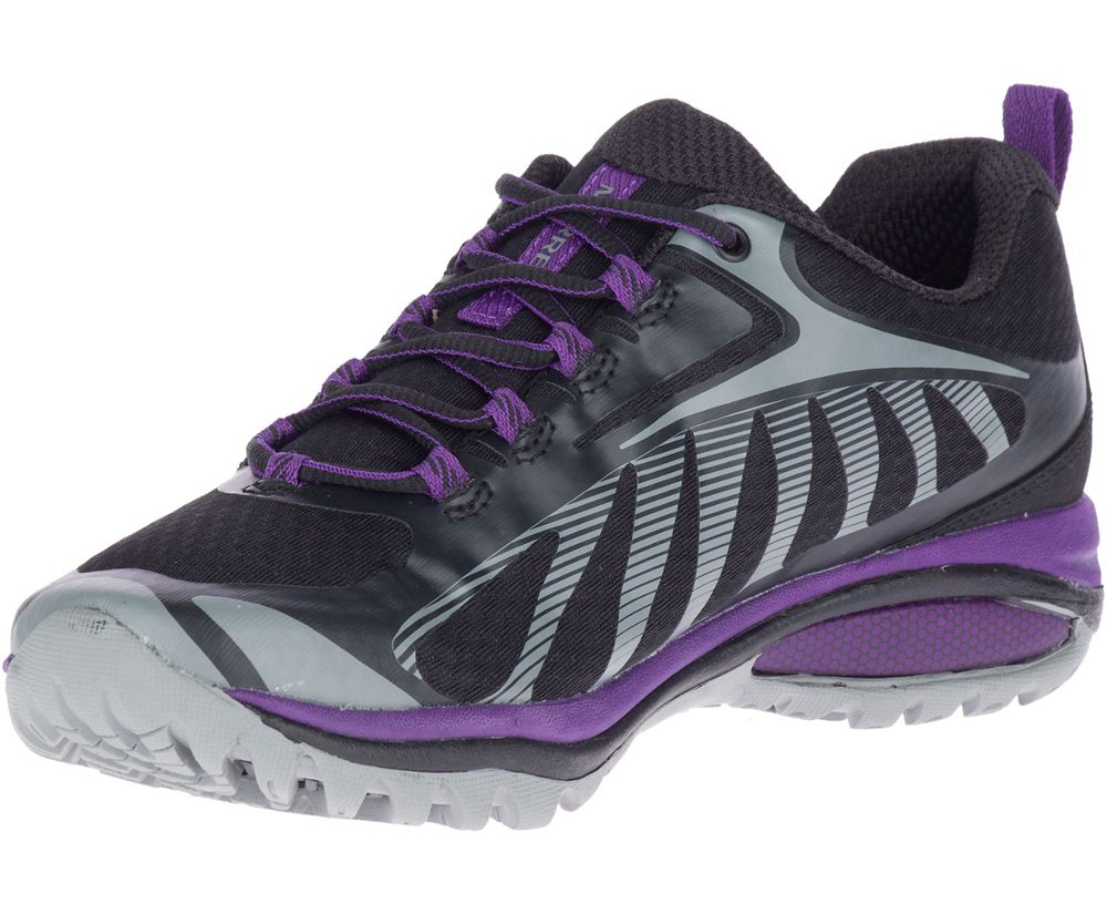 Merrell Hiking Shoes Black/Purple - Siren Edge 3 - Womens 39QPRNLUY